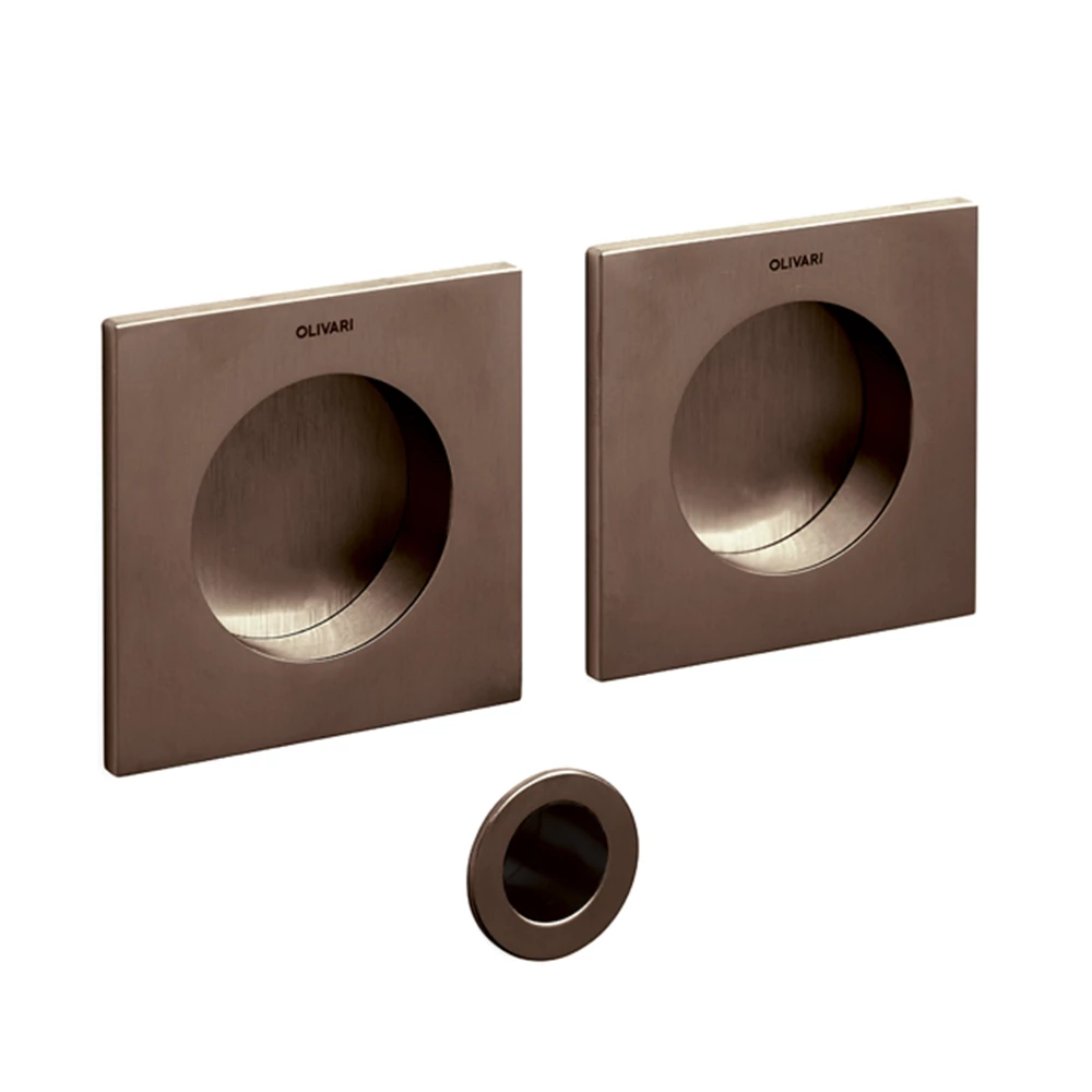 Olivari Giotto Q szuperbronz szögletes blind húzókagyló pár 65 mm D129