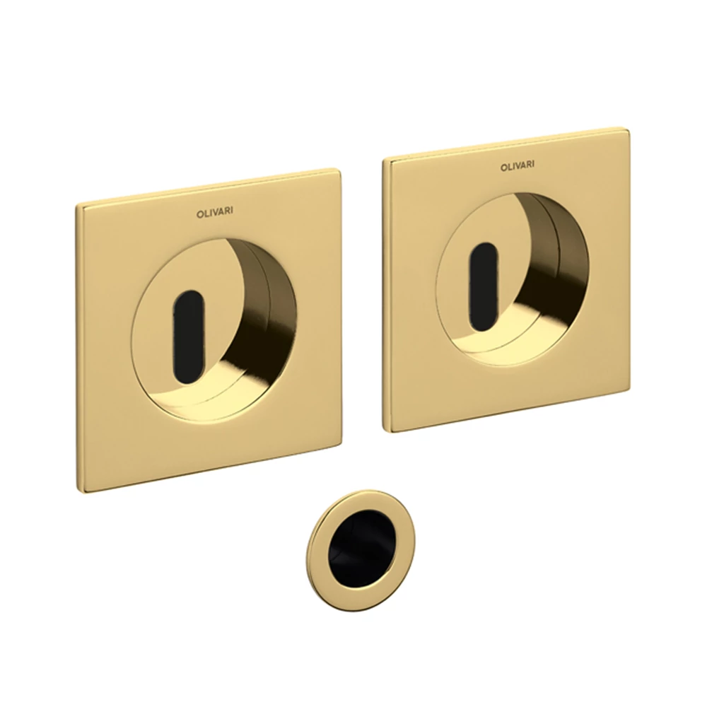 Olivari Giotto Q szuperarany BB szögletes húzókagyló pár ø 65 mm D130