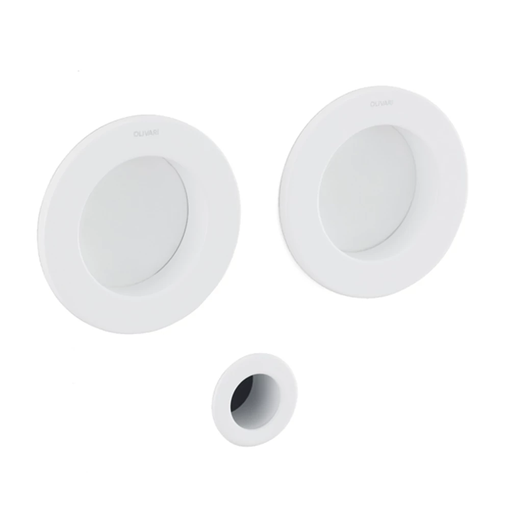 Olivari Dante matt fehér blind húzókagyló pár ø 65 mm D134