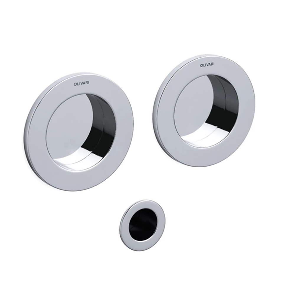 Olivari Dante fényes króm blind húzókagyló pár ø 65 mm D134