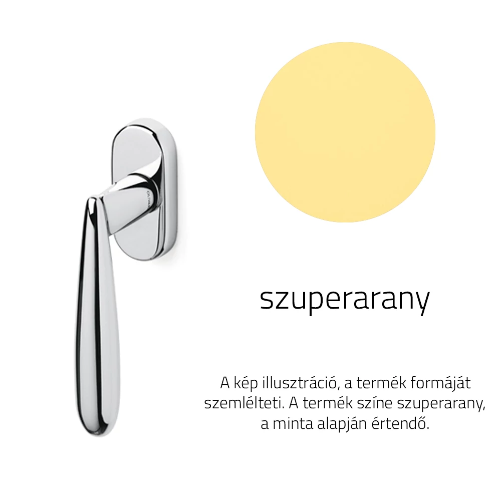 Olivari Futura fényes szuperarany ablakfélkilincs K172
