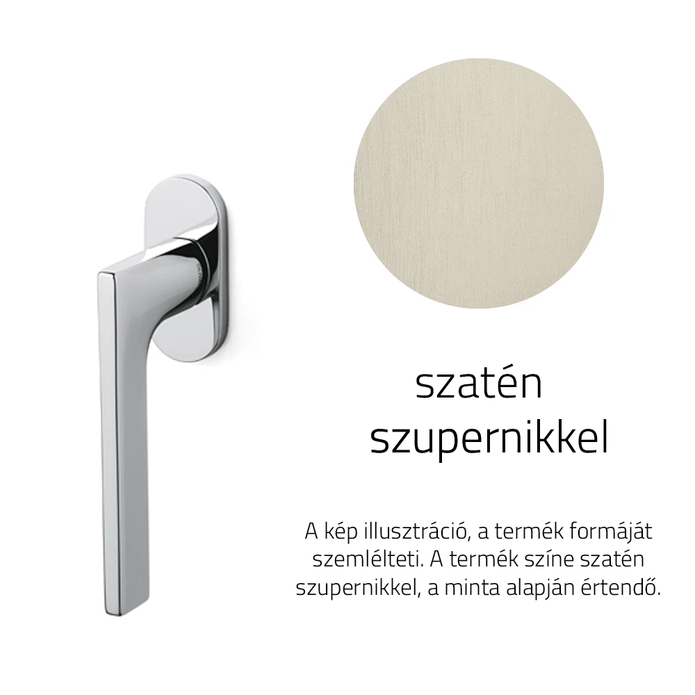 Olivari Lotus szatén szupernikkel ablakfélkilincs K238B