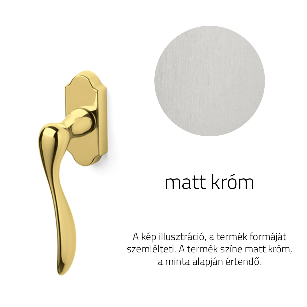 Olivari Siena matt króm ablakfélkilincs K169