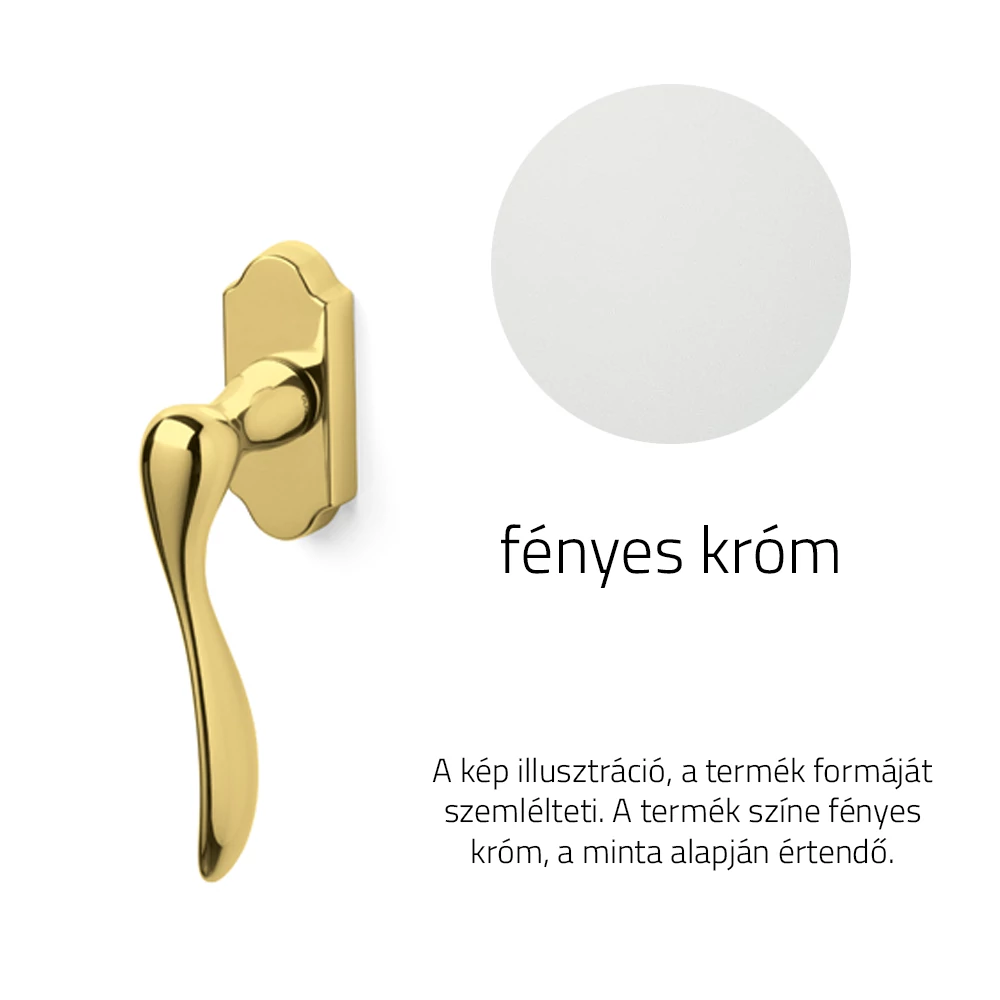 Olivari Siena fényes króm ablakfélkilincs K169