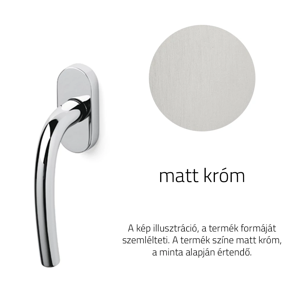 Olivari Tizianella F matt króm ablakfélkilincs K112