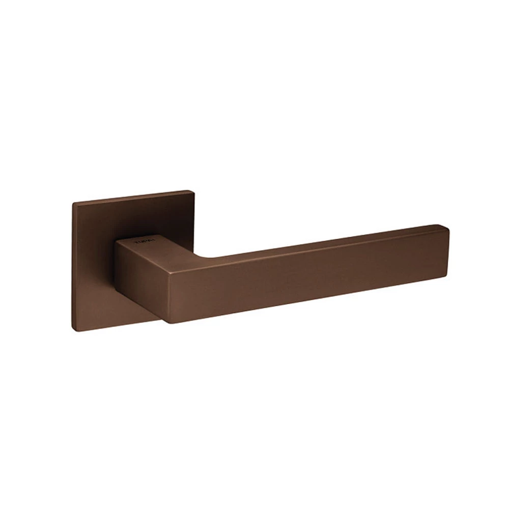 Tupai Square 5SQ corten lapos négyzetrozettás kilincsgarnitúra
