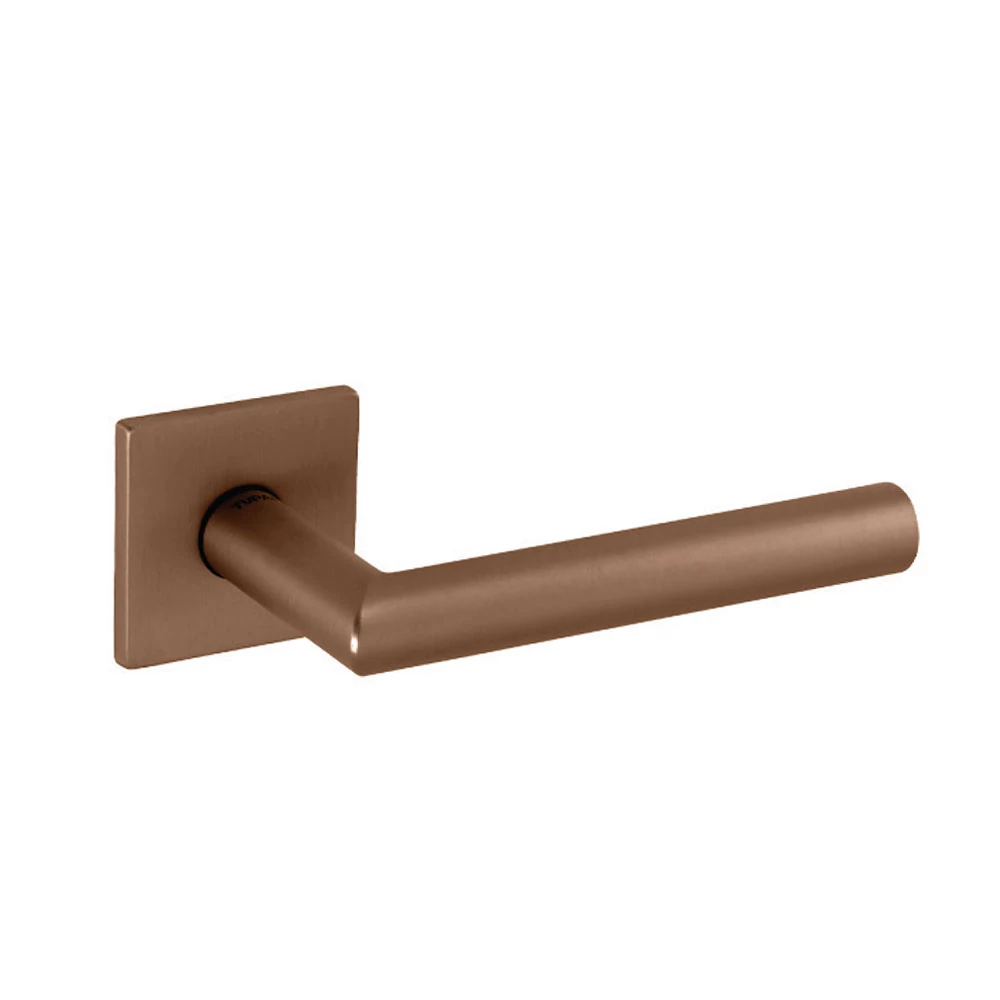 Tupai Thema 5SQ corten lapos négyzetrozettás kilincsgarnitúra