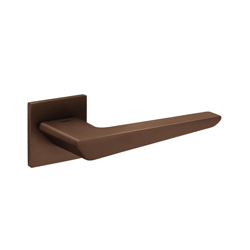 Tupai Tiga 5SQ corten lapos négyzetrozettás kilincsgarnitúra