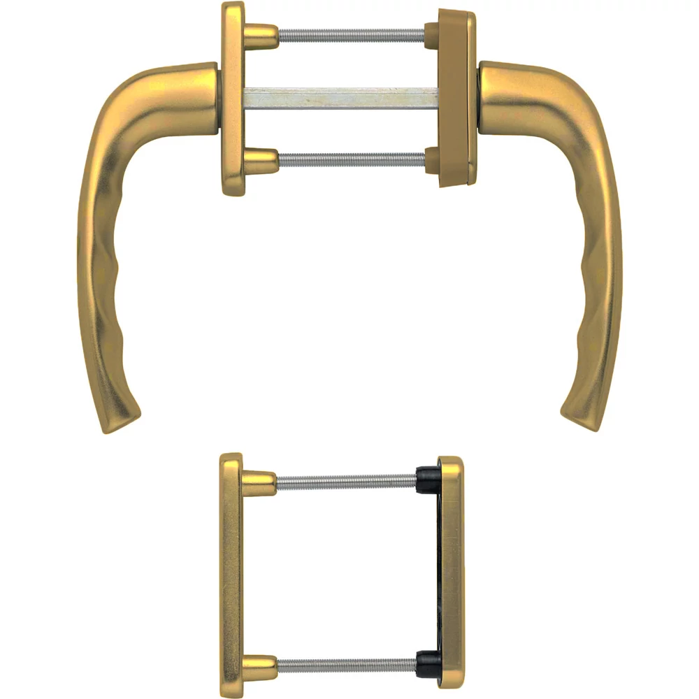 Hoppe New York F4 eloxált bronz erkélyajtó kilincsgarnitúra 102209442-102209438