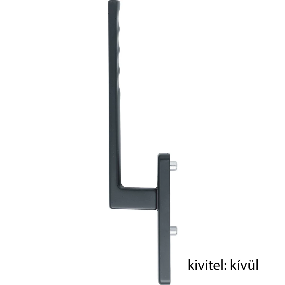 Hoppe Toulon matt fekete kilincs-kilincs emelő-toló garnitúra PZ - 102291256/102291262/102241034