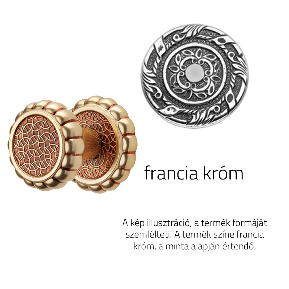 Linea Cali Aisha francia króm fix gomb garnitúra körrozettával 1650 PT NF