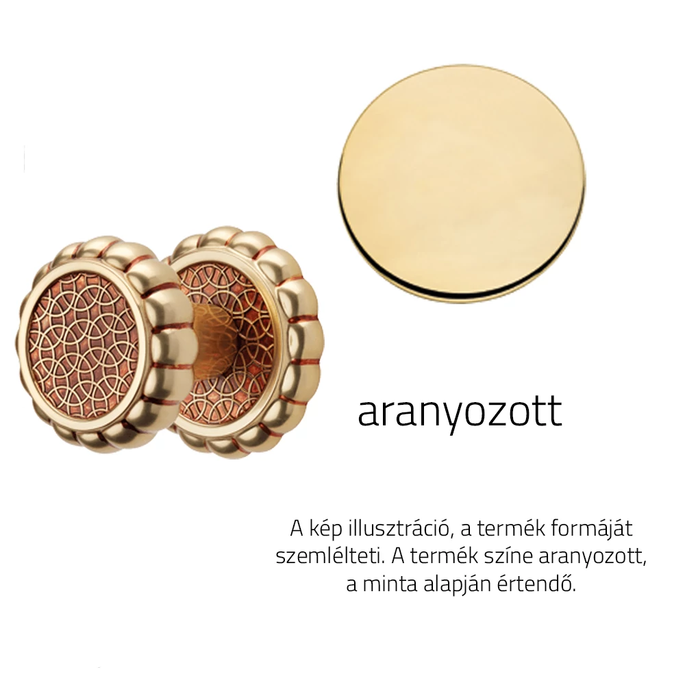 Linea Cali Aisha aranyozott fix gomb garnitúra körrozettával 1650 PT OZ