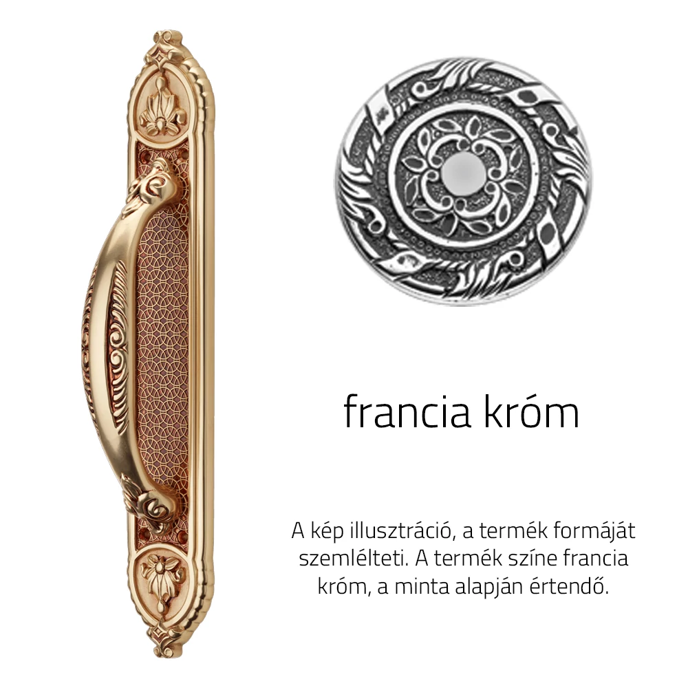 Linea Cali Aisha francia króm tolóajtó húzórúd hosszúcímen 1650 SL NF