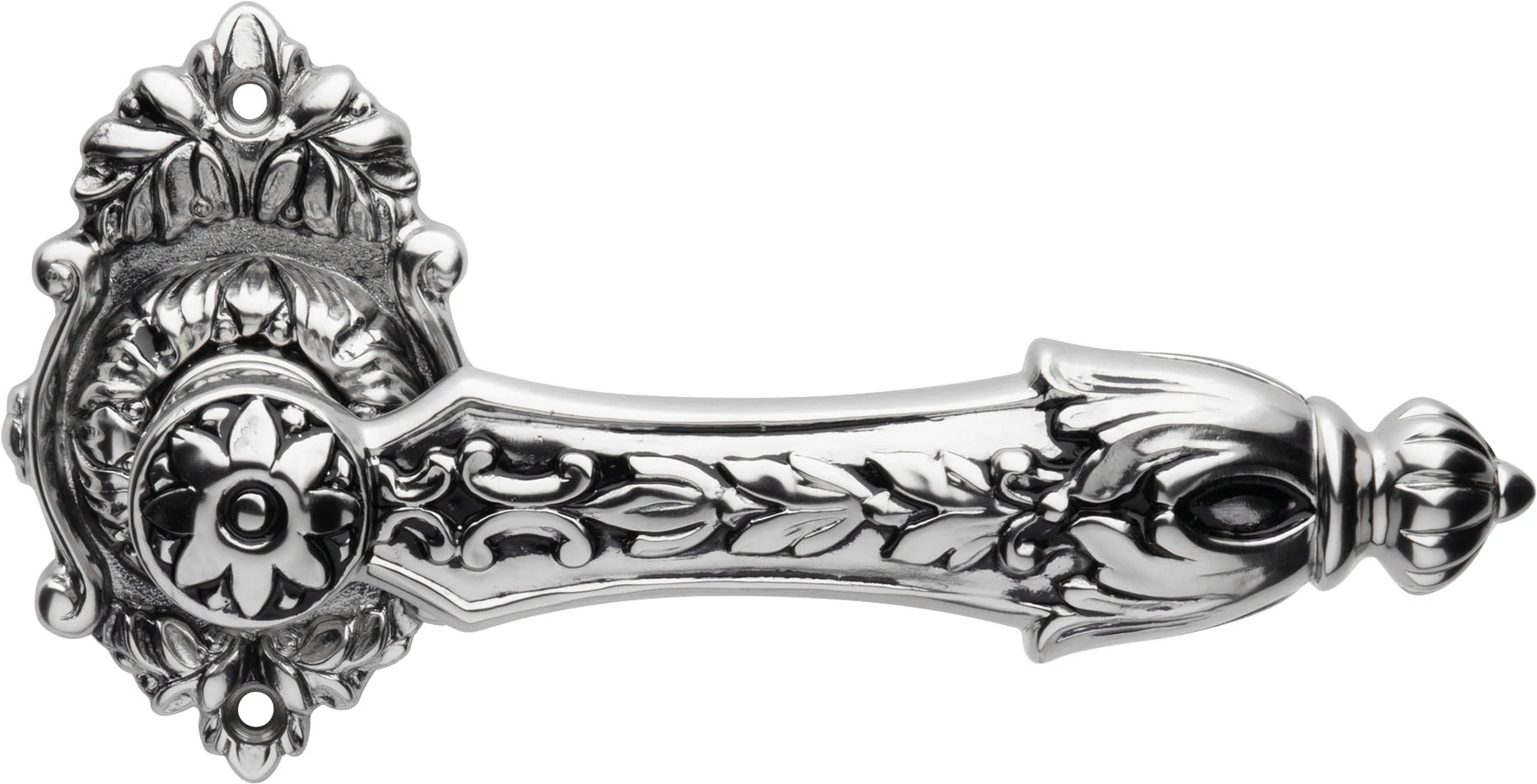 Linea Cali Arcadia francia króm díszes rozettás kilincsgarnitúra 1640 RB 008 NF