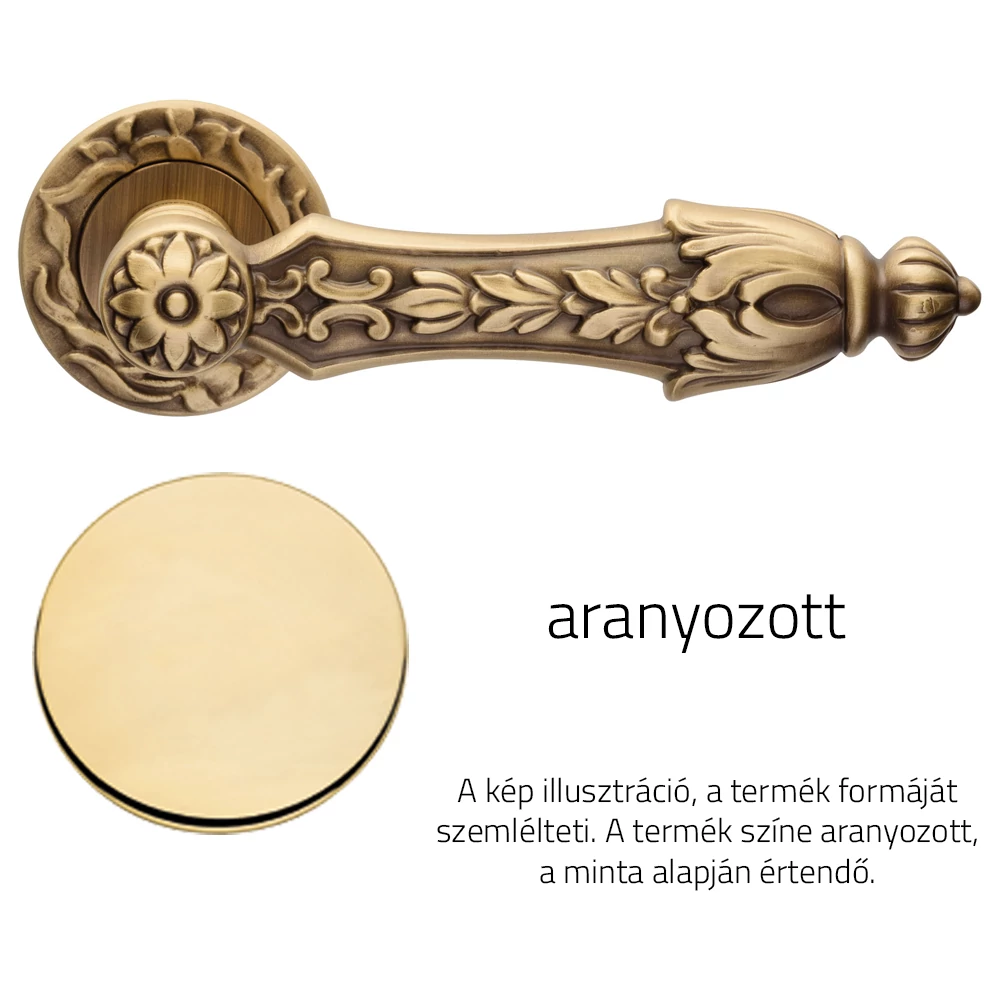 Linea Cali Arcadia aranyozott körrozettás kilincsgarnitúra 1640 RB 113 OZ