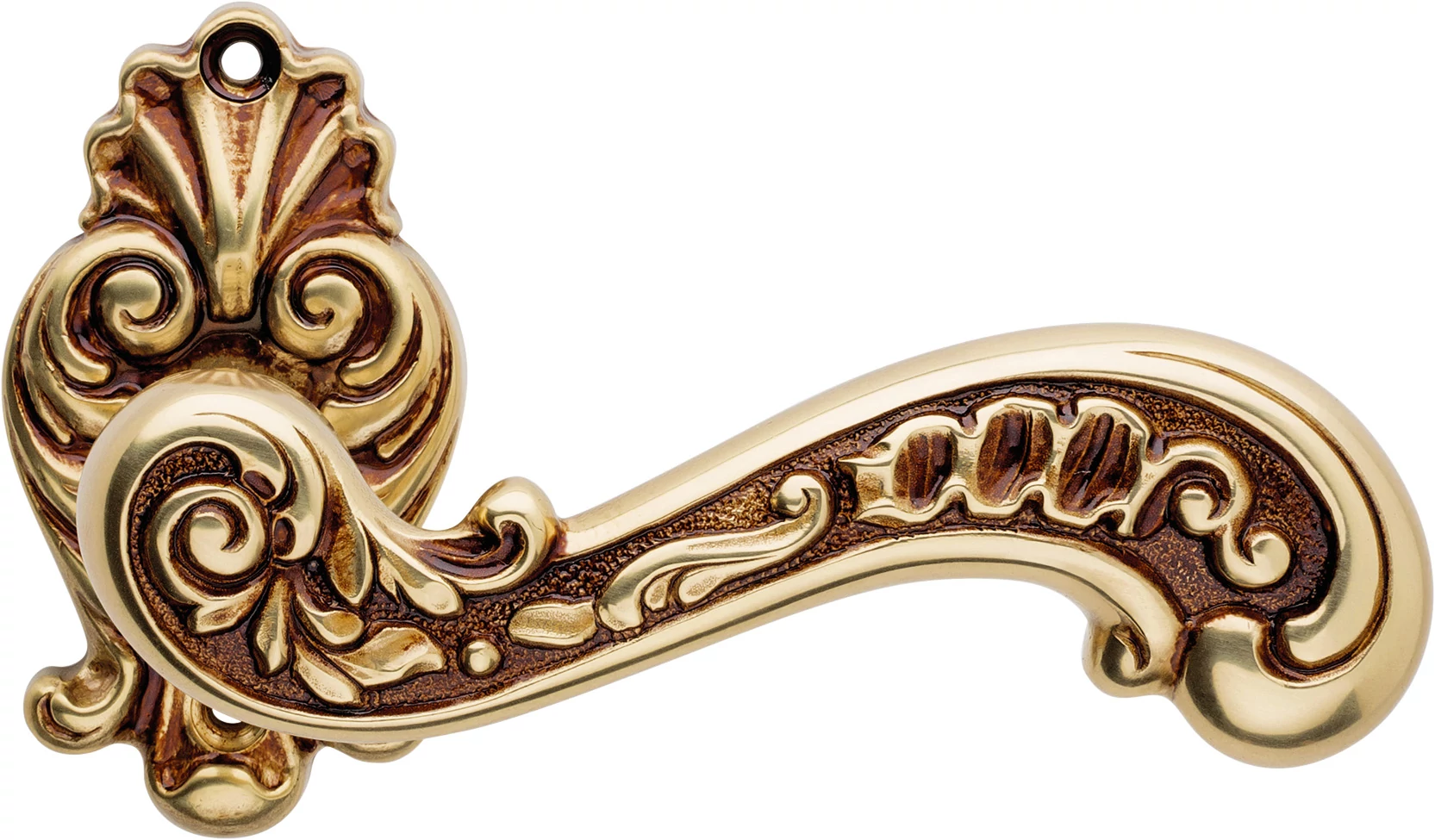 Linea Cali Barocco francia arany díszes rozettás kilincsgarnitúra 1520 RB 015 OF
