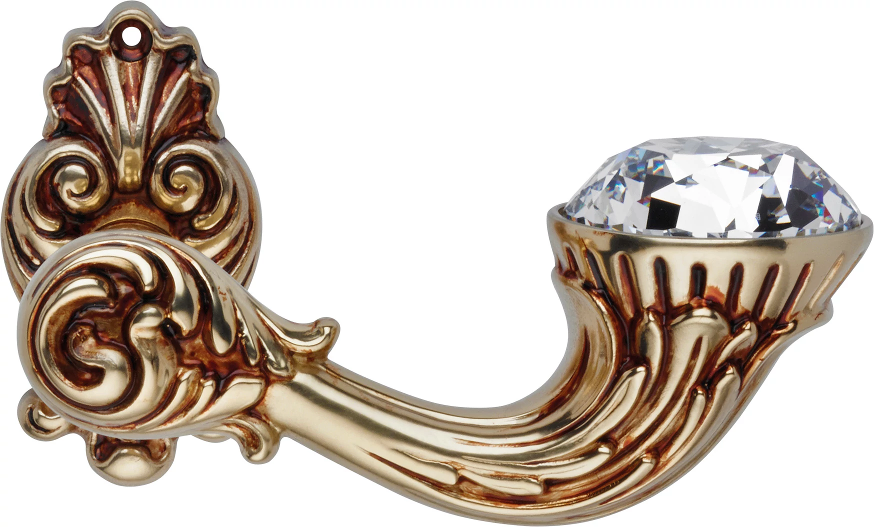 Linea Cali Brilliant Diamond francia arany díszes rozettás kilincsgarnitúra 1525 RB 015 OF