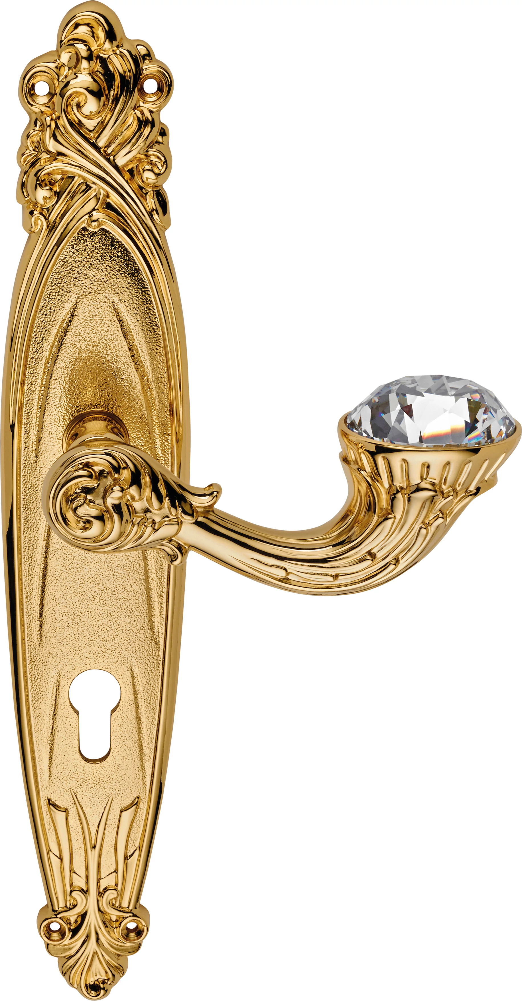 Linea Cali Brilliant Diamond aranyozott hosszúcímes kilincsgarnitúra 1528 PL OZ