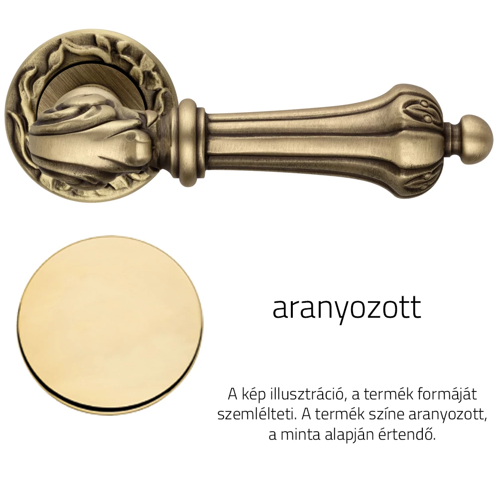 Linea Cali Charme aranyozott körrozettás kilincsgarnitúra 1590 RB 113 OZ