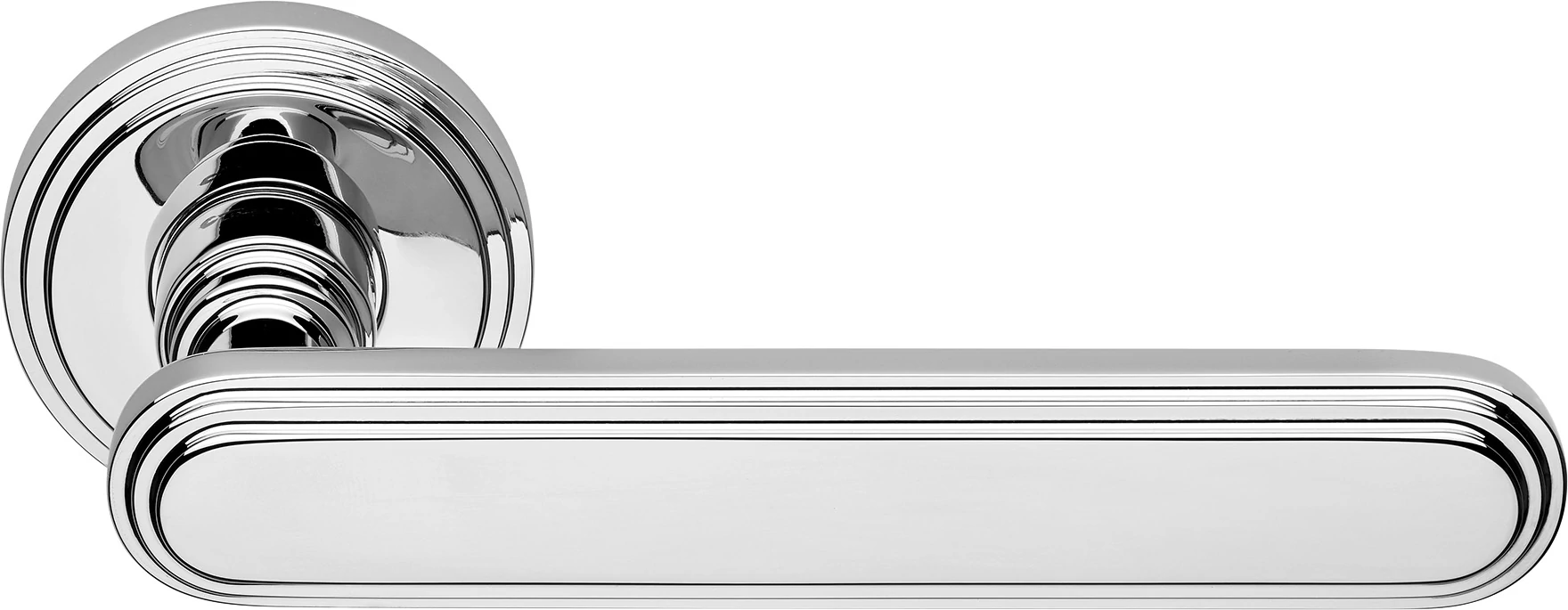 Linea Cali Chic fényes króm körrozettás kilincsgarnitúra 1670 RB 004 CR