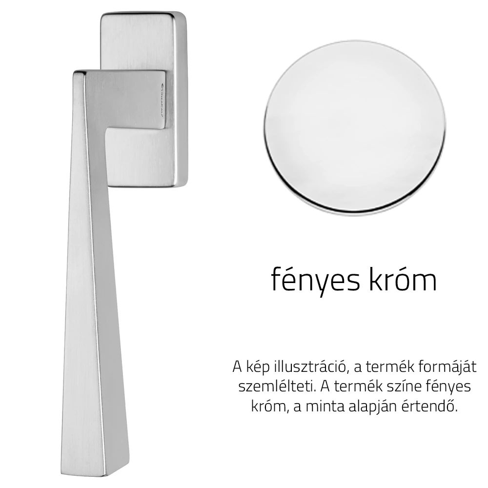 Linea Cali Conica Zincral fényes króm ablakfélkilincs 486 DK CR