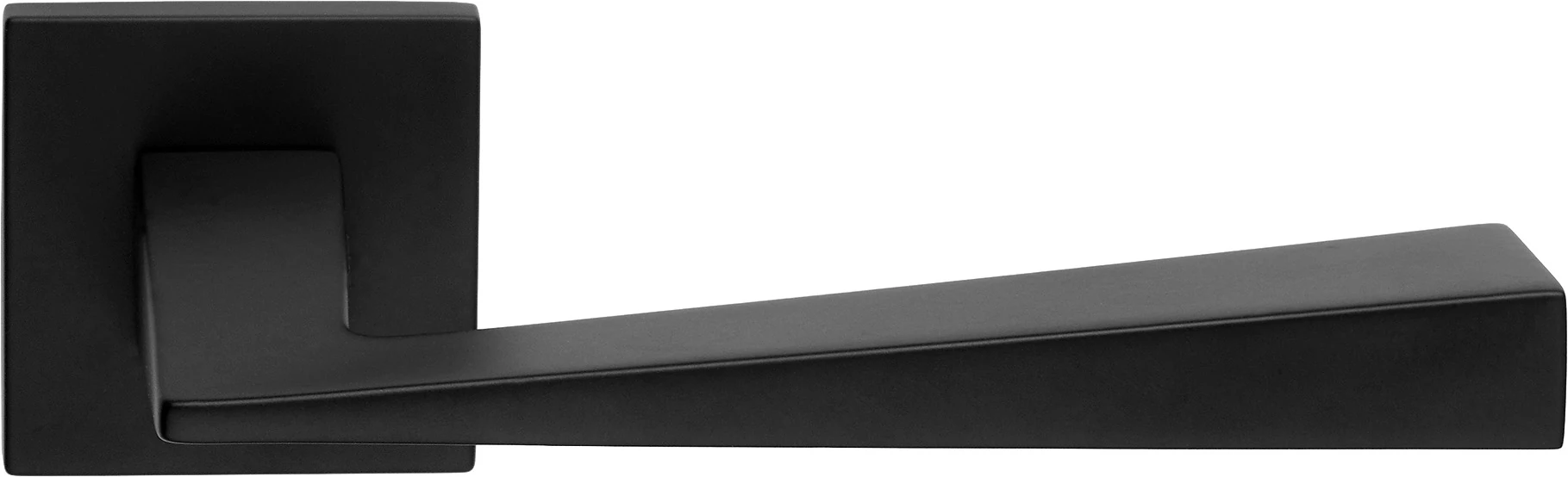 Linea Cali Conica Zincral matt fekete lapos négyzetrozettás kilincsgarnitúra 486 RB 024 VE
