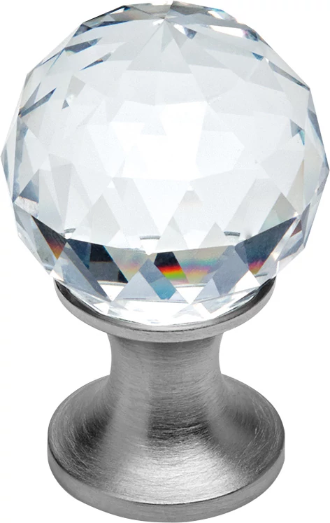 Linea Cali Crystal matt króm bútor fogantyú 20 mm ∅ 200 PB 0020 CS