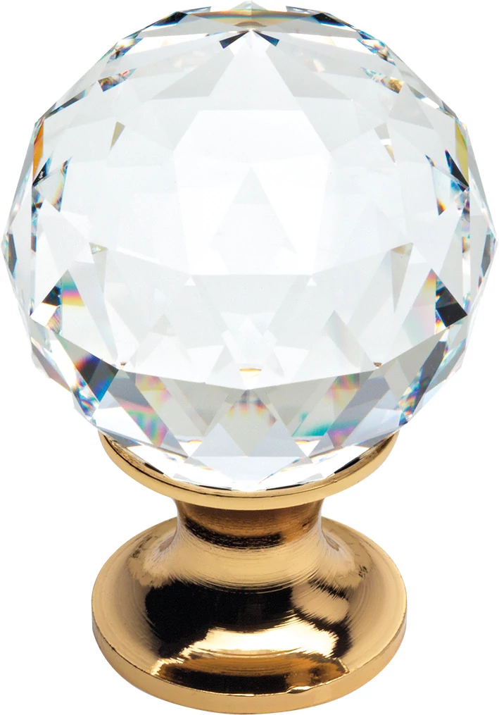 Linea Cali Crystal aranyozott bútor fogantyú 30 mm ∅ 200 PB 0030 OZ