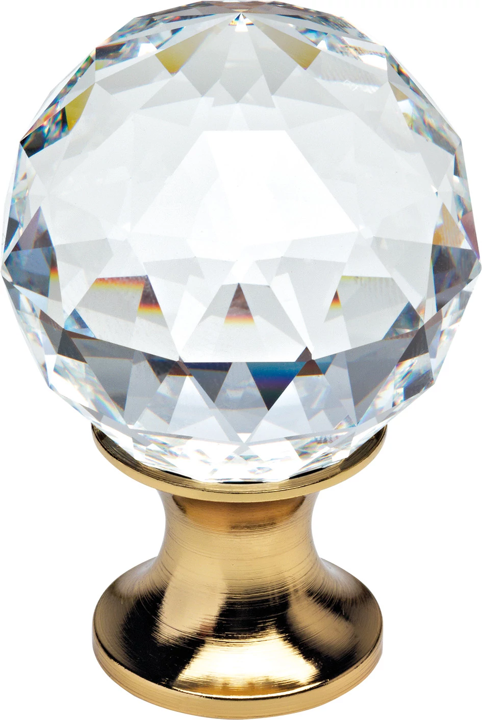 Linea Cali Crystal aranyozott bútor fogantyú 40 mm ∅ 200 PB 0040 OZ