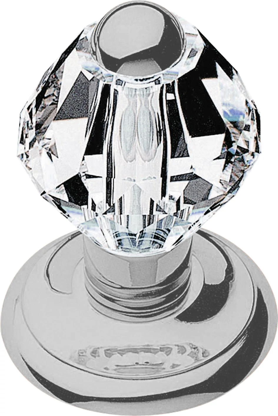 Linea Cali Crystal fényes króm fix gomb ø 65 mm 830 PT 065 CR