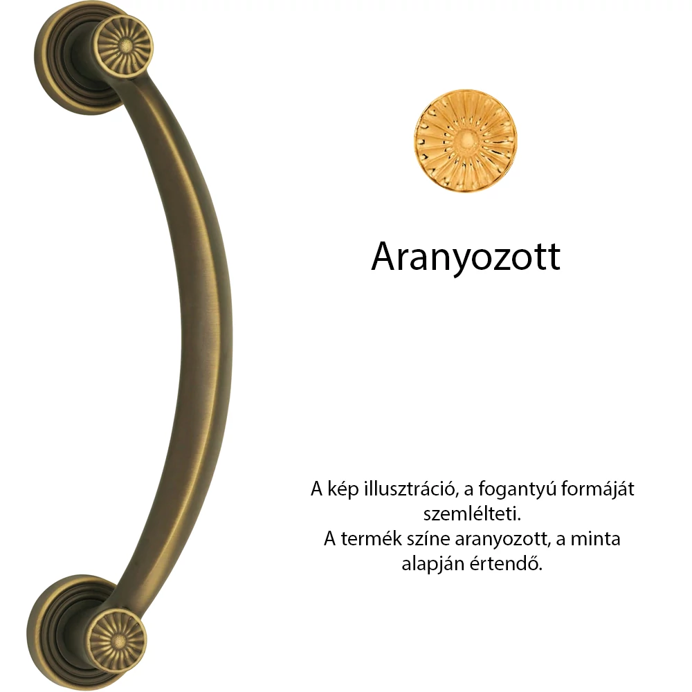 Linea Cali Daisy aranyozott tolóajtó húzórúd 1070 MN 275 112 OZ