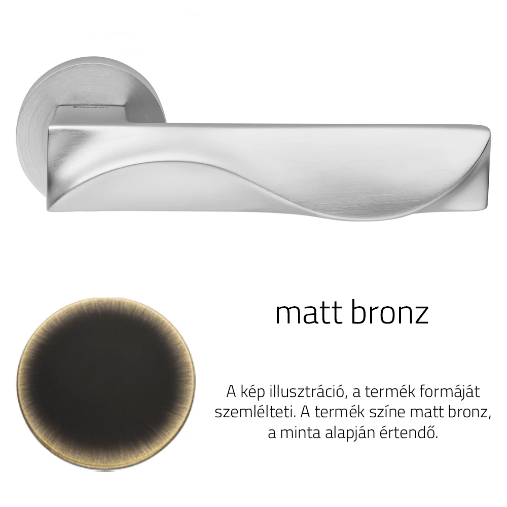 Linea Cali Duna matt bronz körrozettás kilincsgarnitúra 1410 RB 023 BM