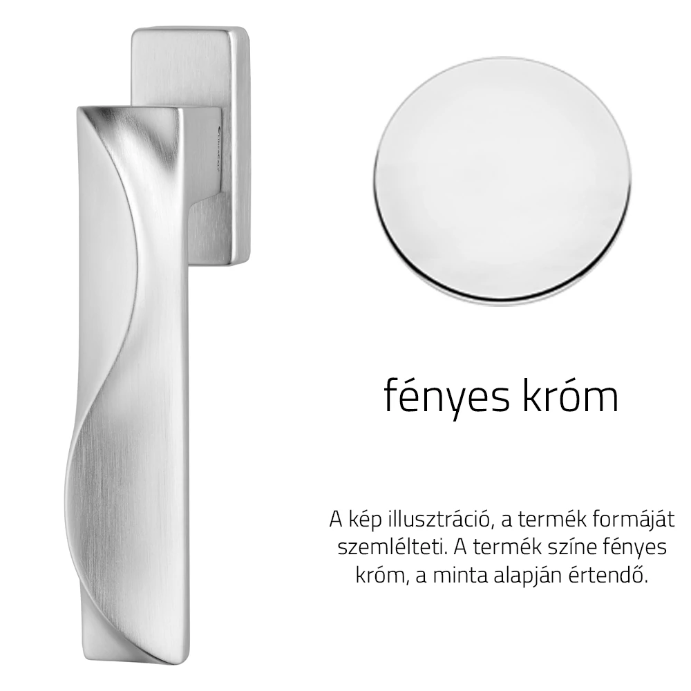 Linea Cali Duna fényes króm ablakfélkilincs 1410 DK CR