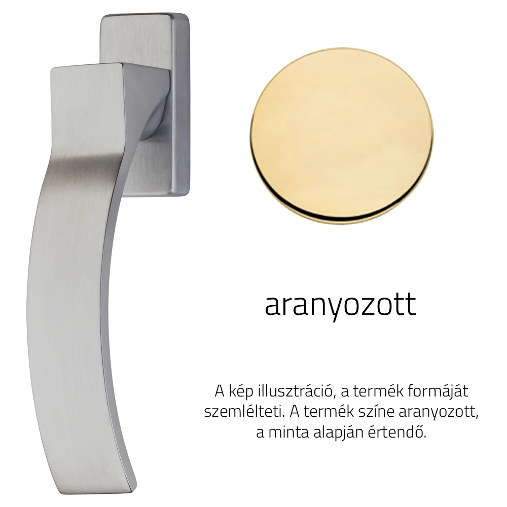 Linea Cali Elios aranyozott ablakfélkilincs 1341 DK OZ