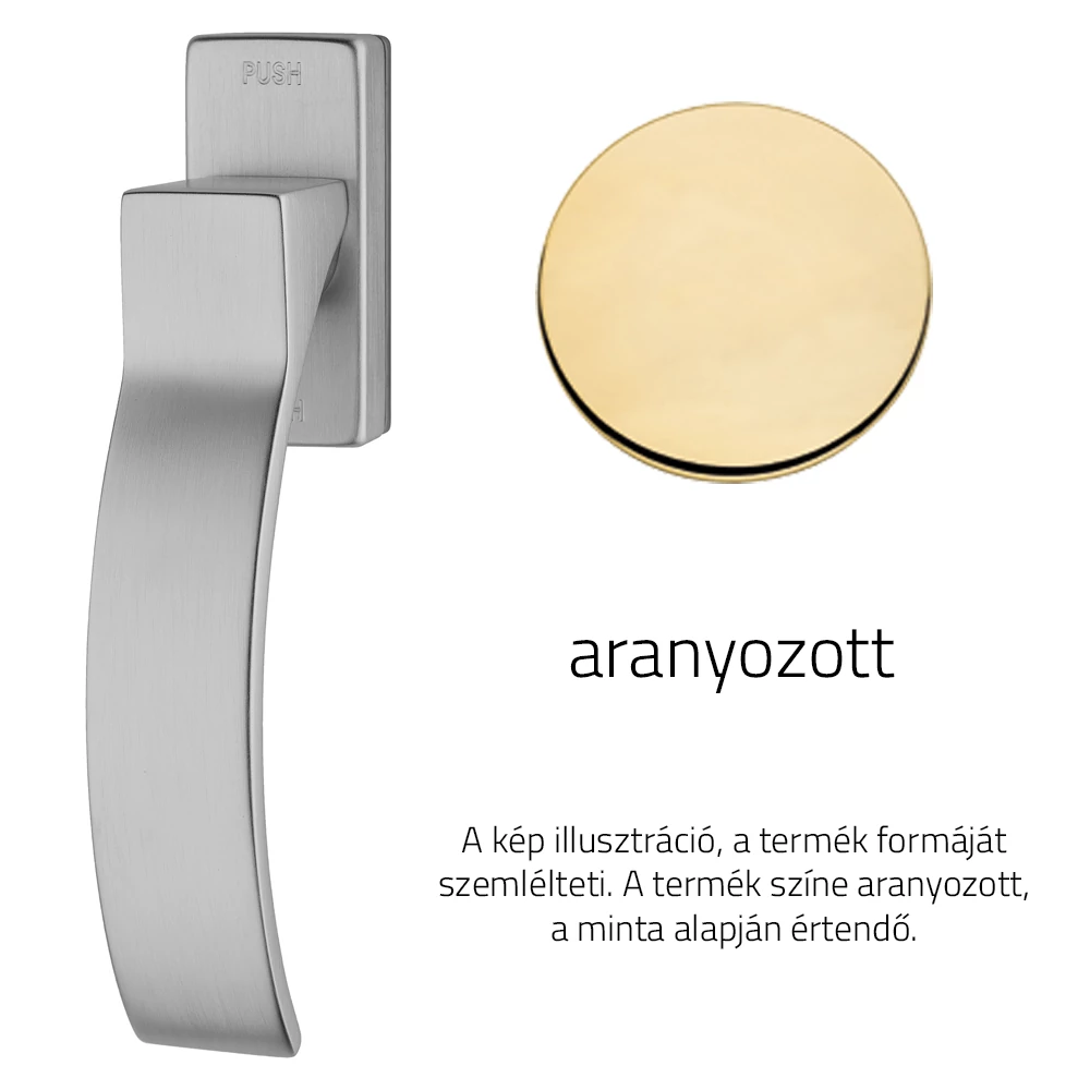 Linea Cali Elios aranyozott ablakfélkilincs Smart Block rendszerrel 1341 SK OZ