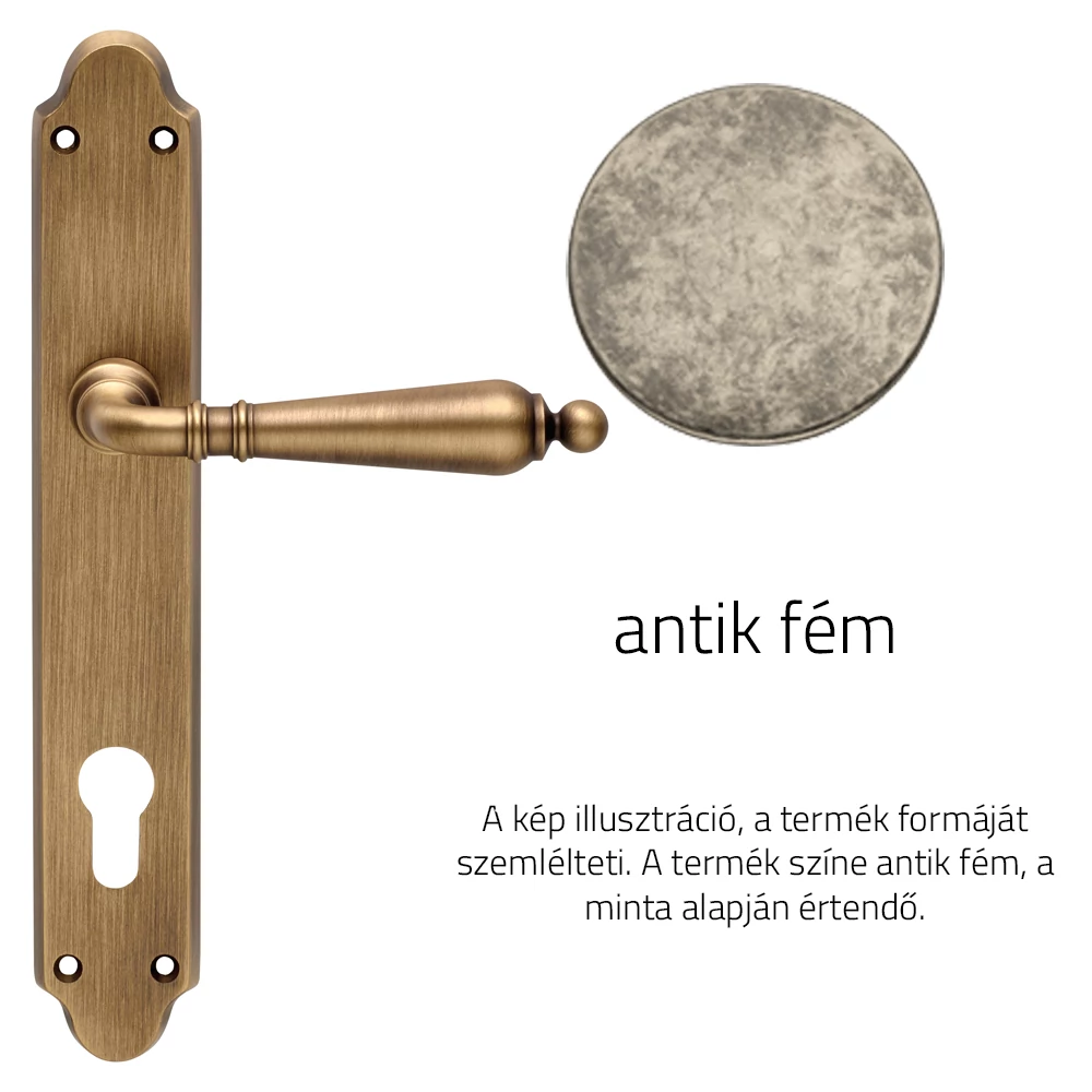 Linea Cali Florenzia antik fém kilincsgarnitúra hosszúcímen 1460 PL FV
