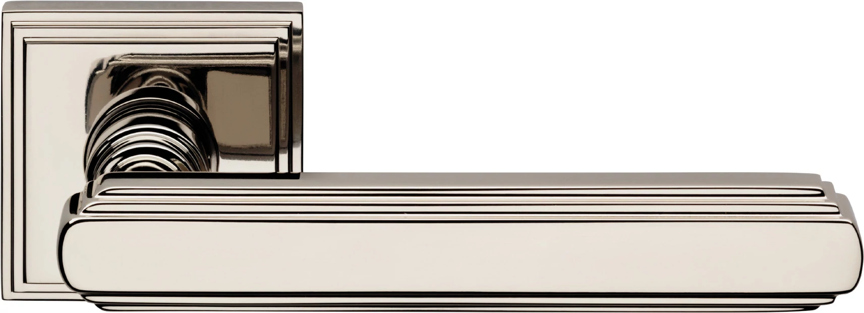 Linea Cali Glamor fényes nikkel négyzetrozettás kilincsgarnitúra 1555 RO 016 NL