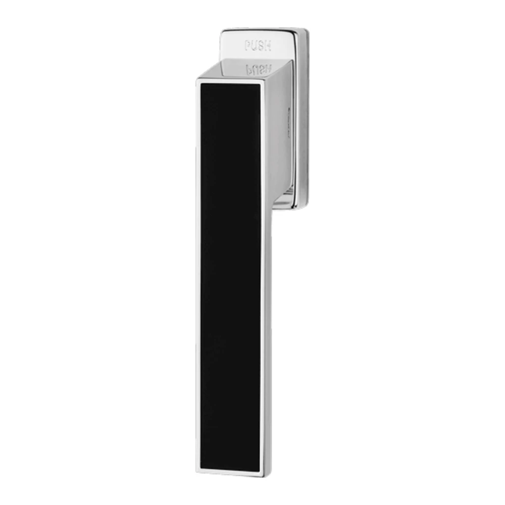 Linea Cali Loft Zincral Legno fényes króm - fekete ablakfélkilincs Smart Block rendszerrel 434 SK CR/Bl