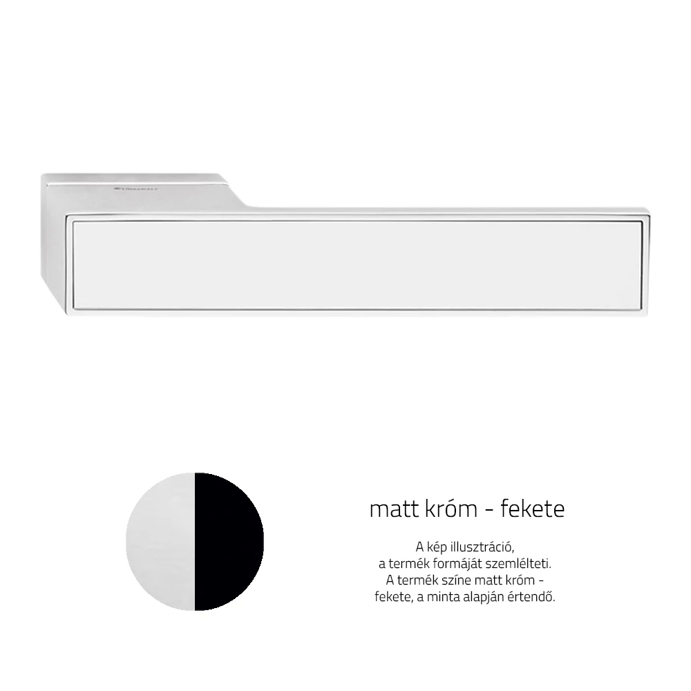 Linea Cali Loft Zincral Legno matt króm - fekete kilincsgarnitúra 434 R006 CS/Bl