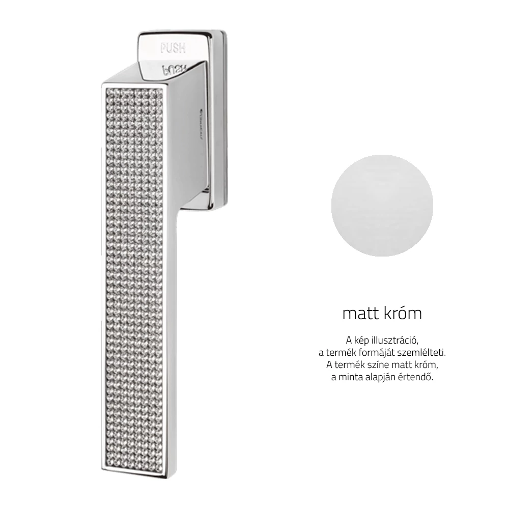 Linea Cali Loft Zincral Mesh matt króm ablakfélkilincs Smart Block rendszerrel 432 SK CS