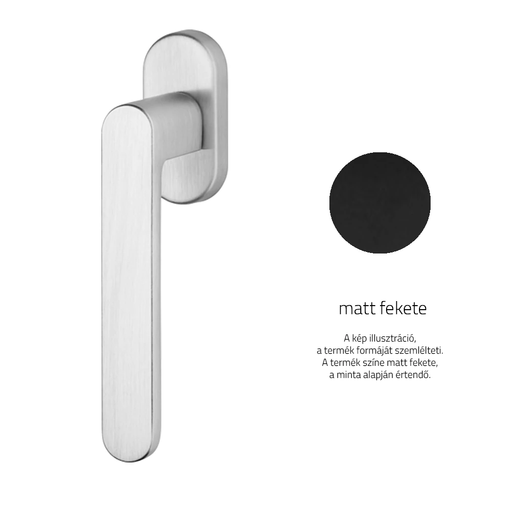 Linea Cali Lola Zincral matt fekete ablakfélkilincs 428 DK VE