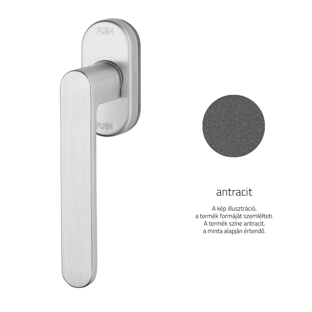 Linea Cali Lola Zincral antracit ablakfélkilincs Smart Block rendszerrel 428 SK AS