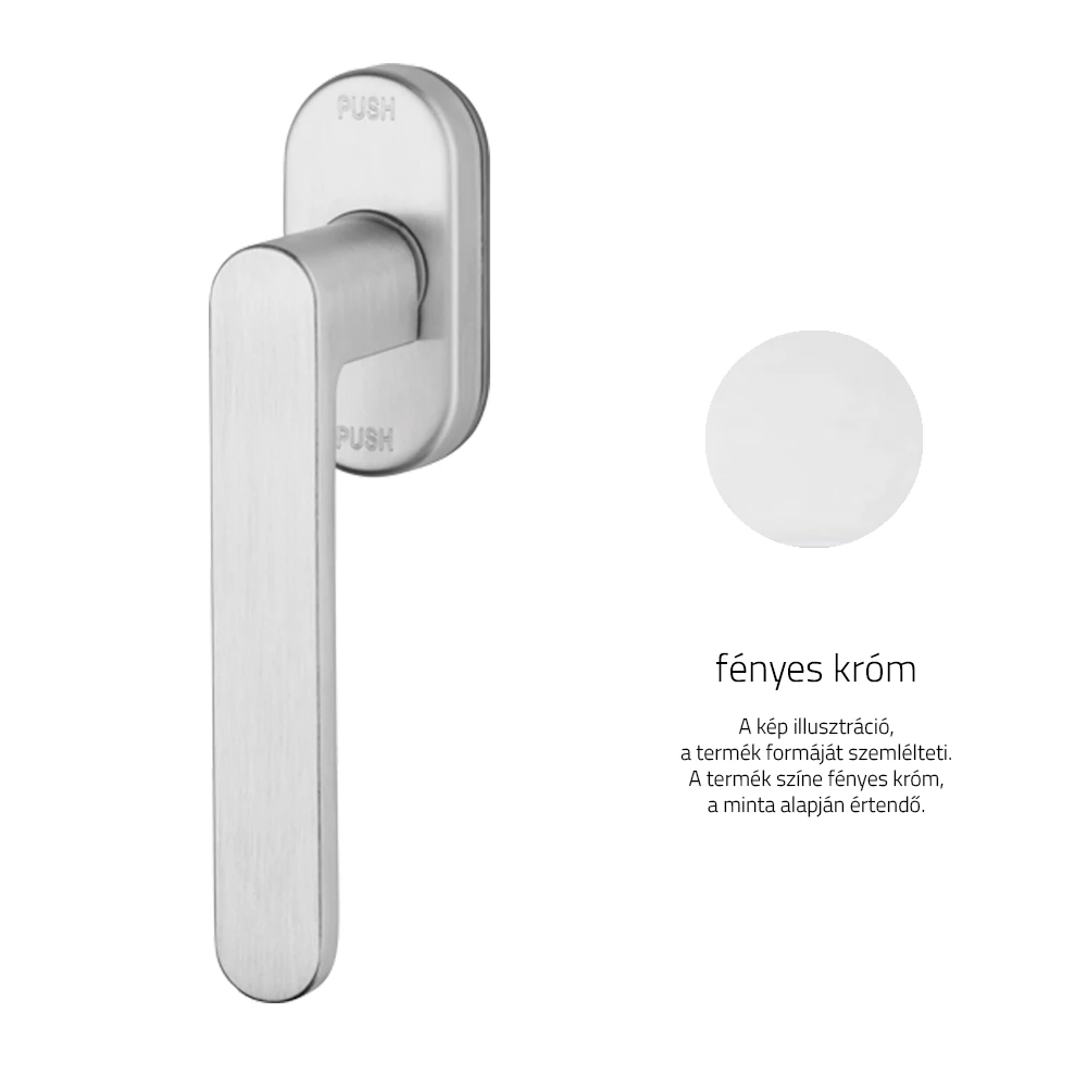 Linea Cali Lola Zincral fényes króm ablakfélkilincs Smart Block rendszerrel 428 SK CR