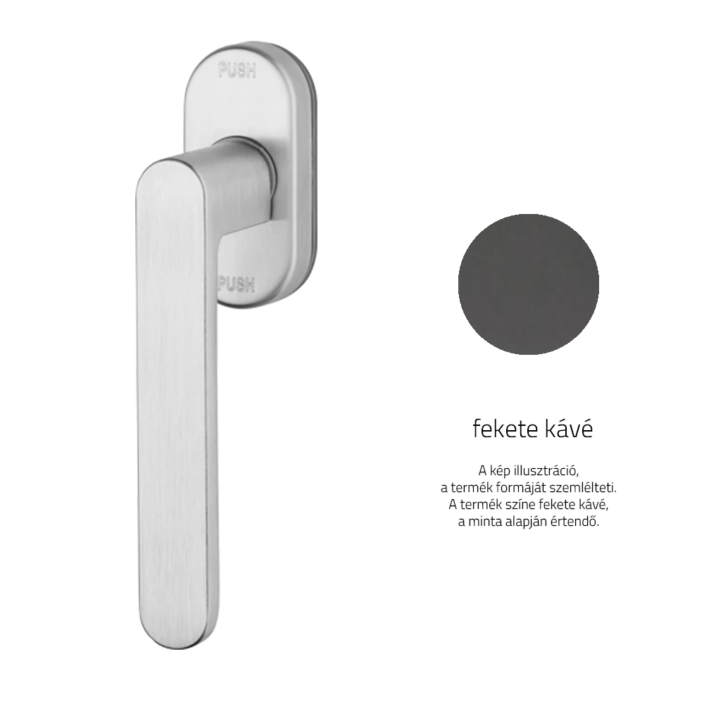 Linea Cali Lola Zincral feketekávé ablakfélkilincs Smart Block rendszerrel 428 SK KA