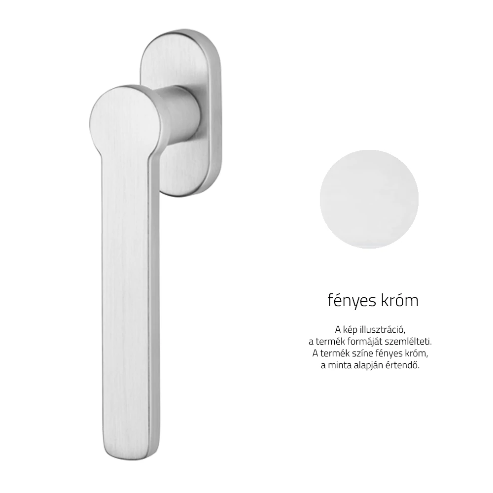 Linea Cali Token Zincral fényes króm ablakfélkilincs 469 DK CR