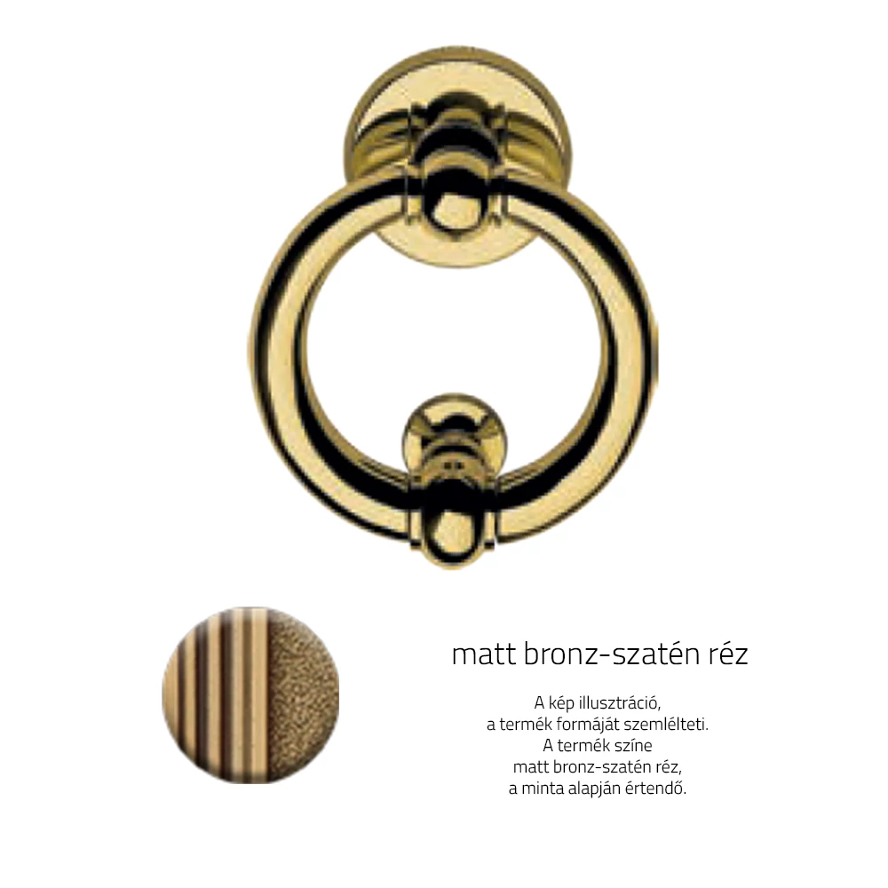 Linea Cali America matt bronz - szatén réz kopogtató 359 BA 135 OB