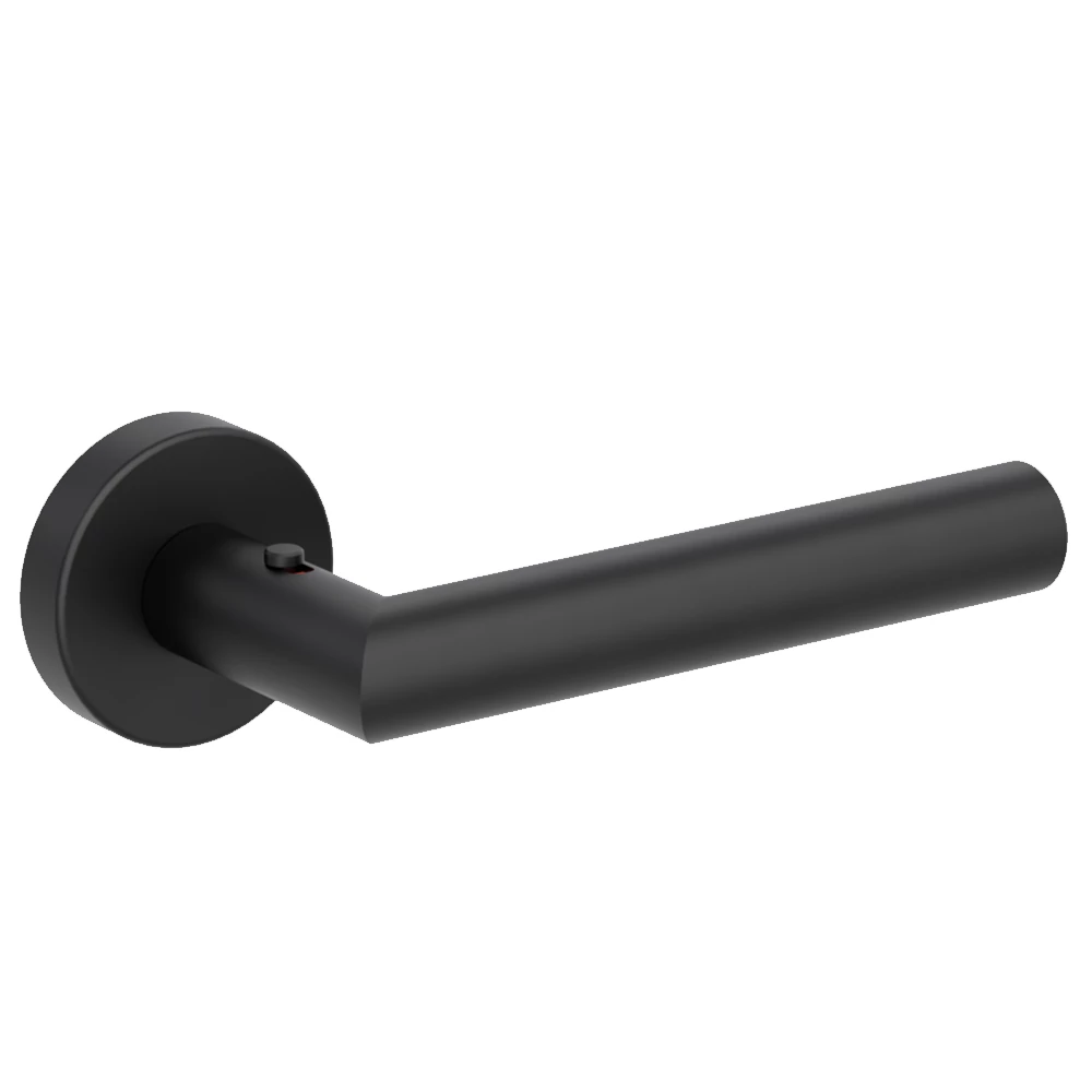 Griffwerk Lucia Thema grafitfekete smart2lock clip-on körrozettás kilincsgarnitúra