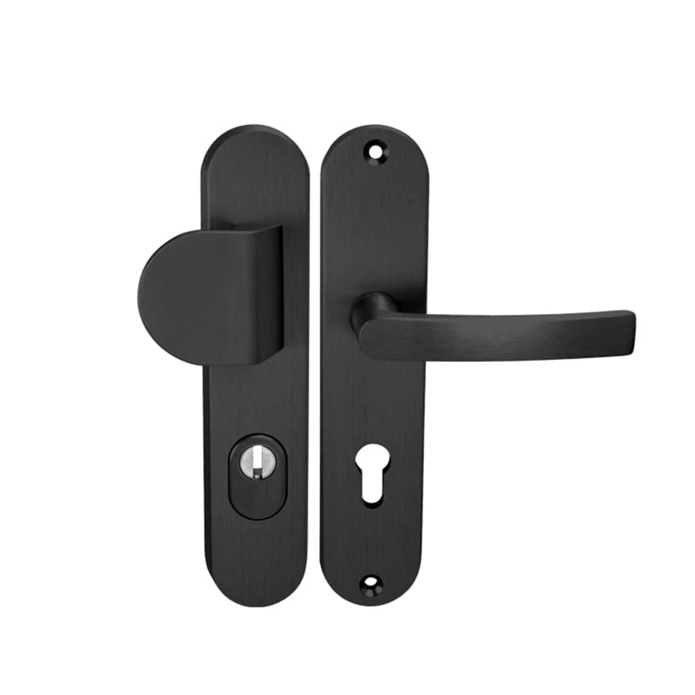 Pascal Beta 2 PLUS matt fekete hosszúcímes kilincsgarnitúra