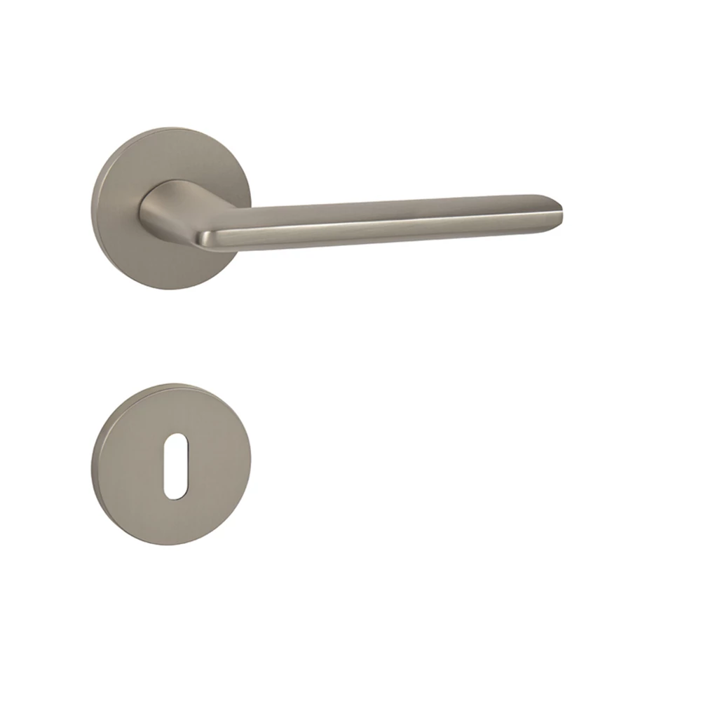 Pascal Eliptica matt nikkel körrozettás kilincsgarnitúra R S6