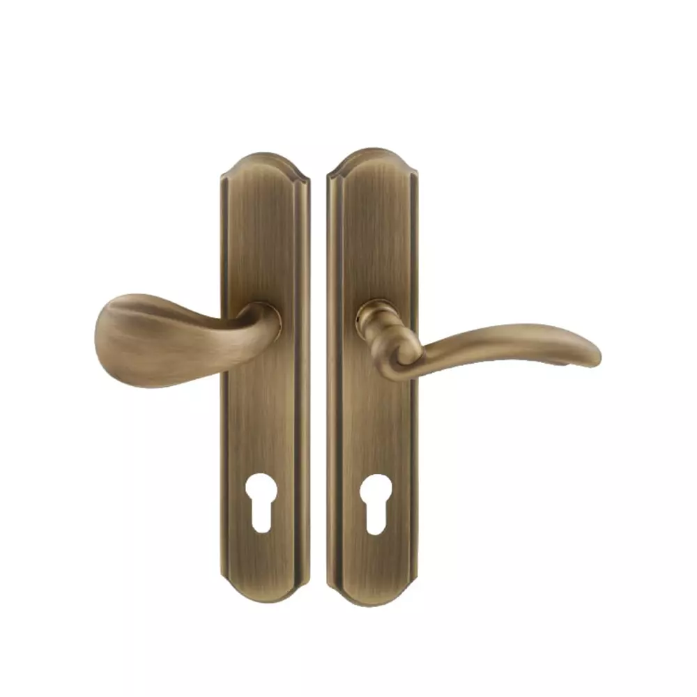 Pascal Lyon Frienze matt bronz hosszúcímes gomb(eltolt)-kilincsgarnitúra